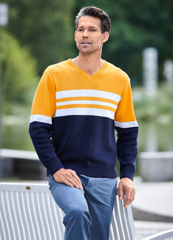 Modieuze V-hals trui 