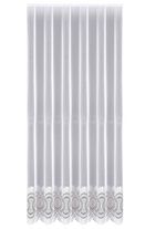 Lange venstervitrage met universele railband 