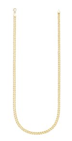 Koordkettingset van fijn goud 585/- 