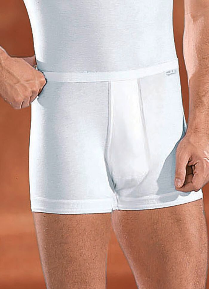 Mey Noblesse twee-pack fijne ribbroek met gulp, wit 