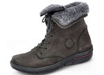 Waldläufer veterlaarzen met een gezellige kraag van imitatiebont ANTRACIET