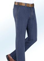 Thermische jeans met elastische tailleband in 5 kleuren JEANSBLAUW