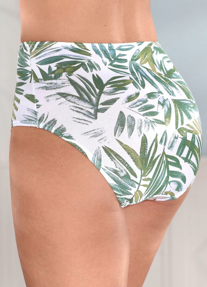 Set van vier slips met een mooi bloemdessin 