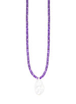 Ketting gemaakt van echte amethiststenen 