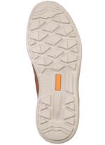 Veterschoen van rundnubuckleer met nappaleren accenten COGNAC-MARINE