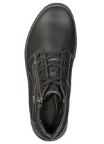 GINO GALANTE, gevoerde herenlaarzen, winterschoenen, breedte H, met rits ZWART