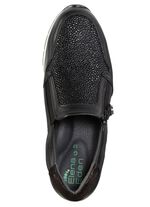 ELENA EDEN pantoffels van nappaleer ZWART