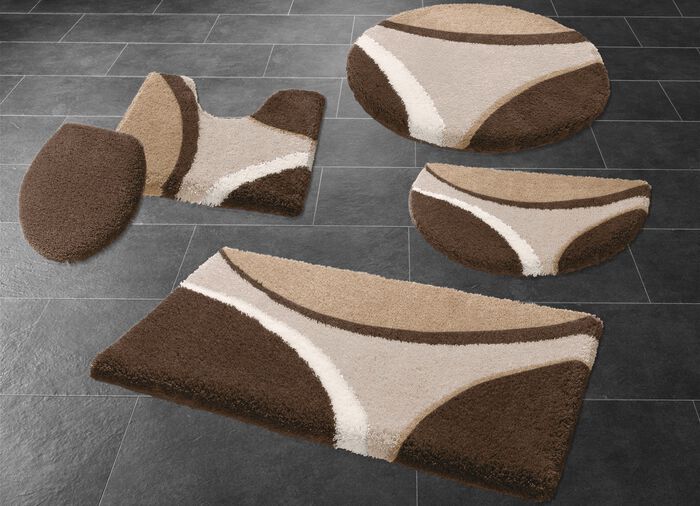 Badkamerset met antislip TPR achterkant 