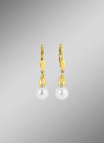 Oorbellen met gekweekte zoetwaterparels 