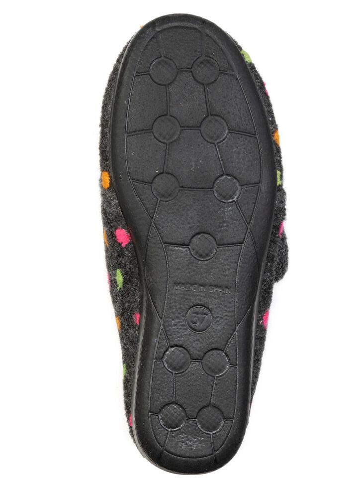 Laurina, klassieke damesslippers met klittenbandsluiting 