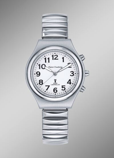 Tijdloos radiogestuurd dameshorloge van Pierre Chaubert 
