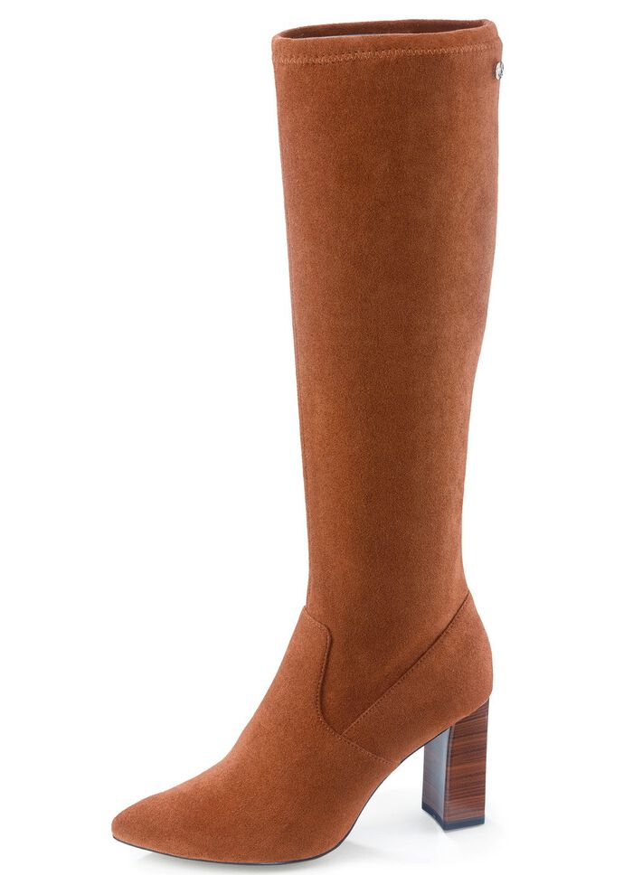 Caprice instaplaarzen COGNAC