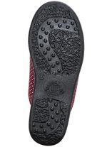 Set van twee pantoffels gemaakt van stippentextiel 1x BORDEAUX 1x ZWART