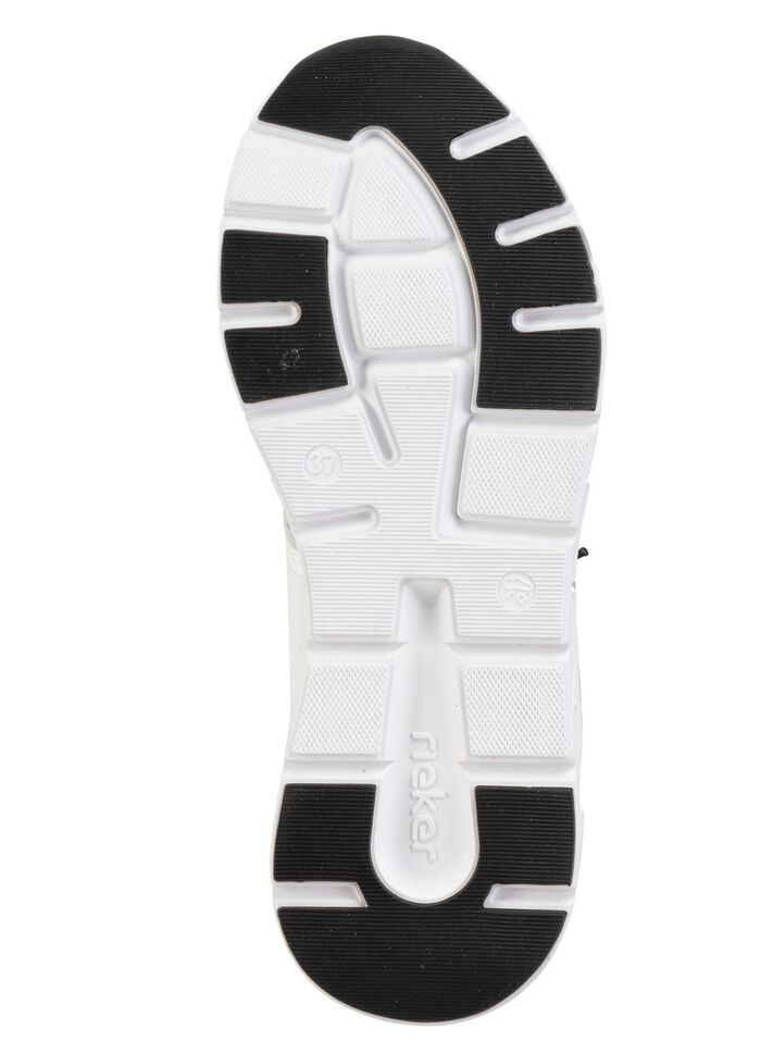 Rieker sneaker gemaakt van gedeeltelijk gecoat mesh-materiaal 