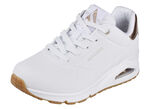 SKECHERS, comfortabele damessneakers, met zichtbaar luchtkussen WEISS-GOLD