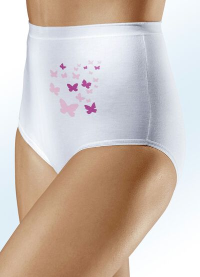 Set van vijf slips met vlinderdessin 