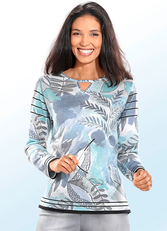 Trui met all-over print 