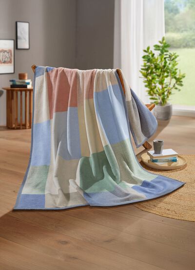 Woonkleed met veloursbandrand 