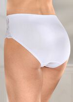 Set van vier slips met elastische kant 