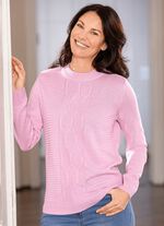 Pullover met structuurmix 