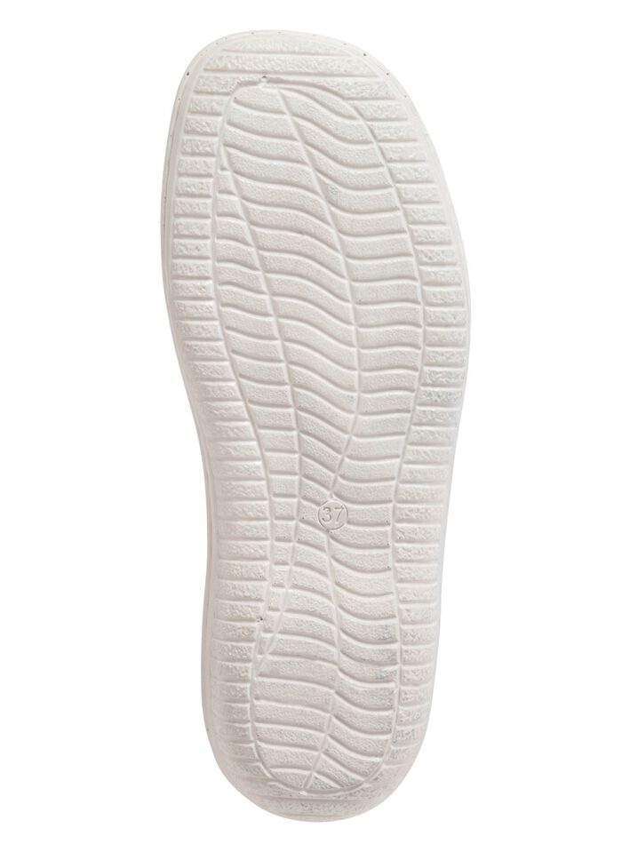 ELENA EDEN pantoffels met luchtige openingen WIT
