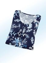 Lang shirt met subtiele plooi in 4 kleuren 