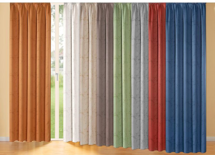 Ondoorzichtige verduisterende sjaal met ruchesband BEIGE