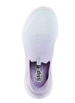 SKECHERS pantoffels met voorgevormde instaphielplaat LILA-TURKOOIS