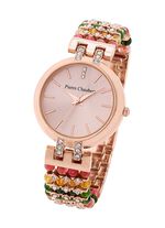 Kwarts dameshorloge met metalen kast 