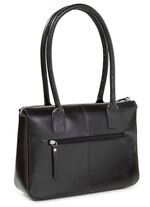 Laurina, tas, dames, van leer ZWART