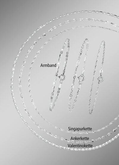 Elegante 6-delige zilveren sieradenset 