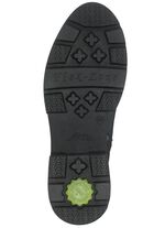 Enkellaarsjes met vetersluiting van Dragonfly ZWART