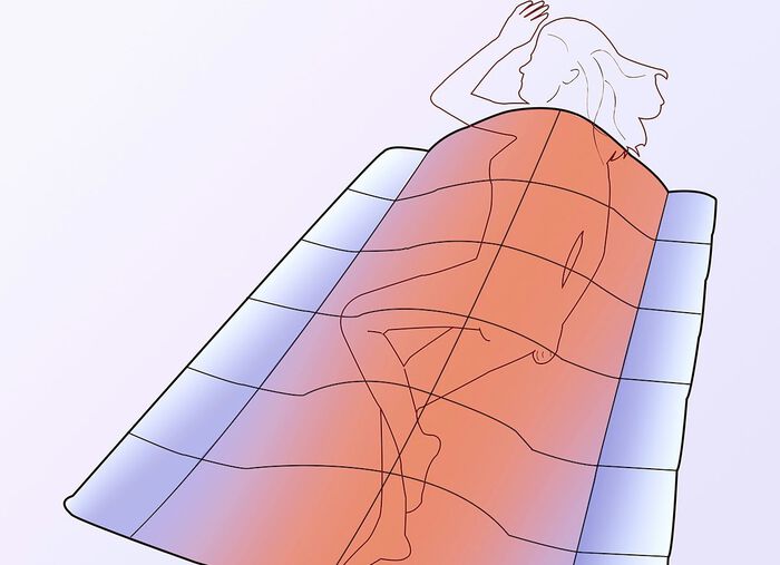 Knuffelig donzen dekbed in lichaamsvorm 