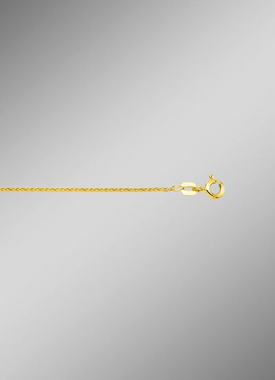 Gouden gevlochten ketting 