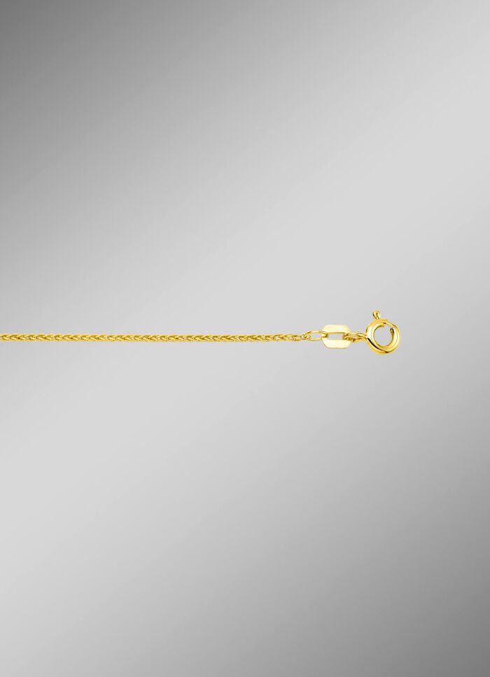 Gouden gevlochten ketting 