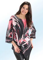 Lang shirt met modieus wijde 7/8-mouwen 