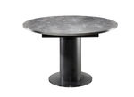 Uittrekbare eettafel ZWART KERAMIEK DONKER