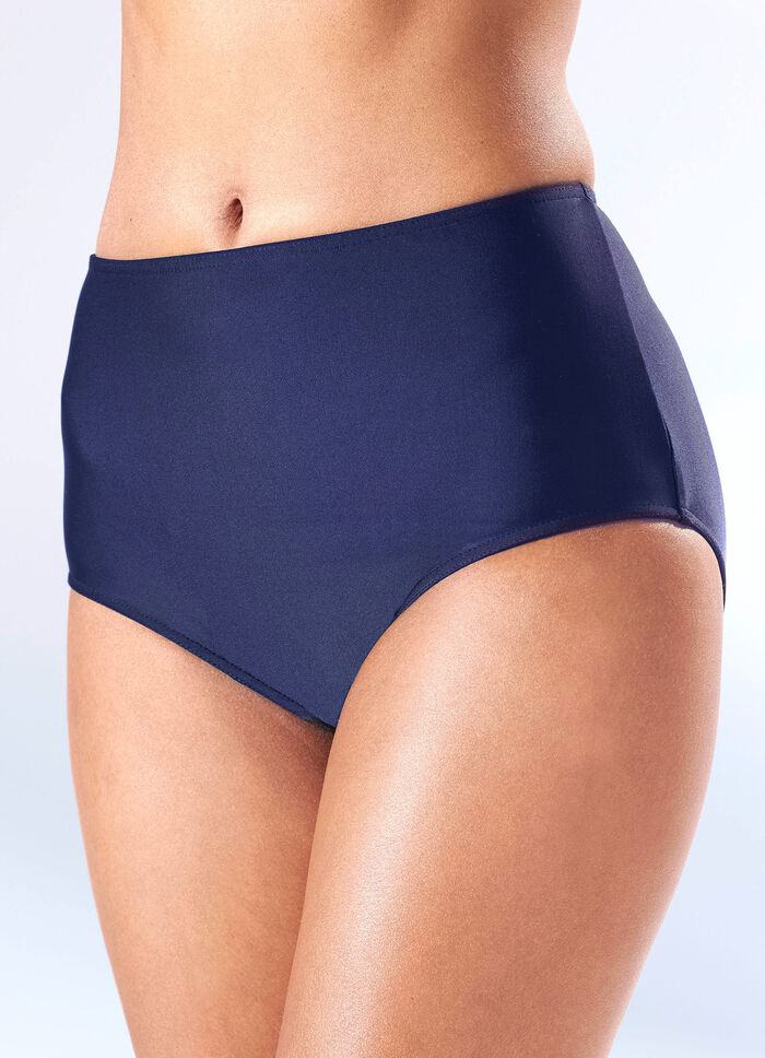Set van twee bikinibroekjes, in een hogere snit, met een vormgevende voering aan de voorkant 