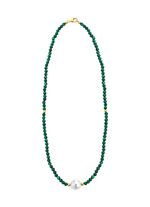 Ketting met parelglans en edelsteenglans 