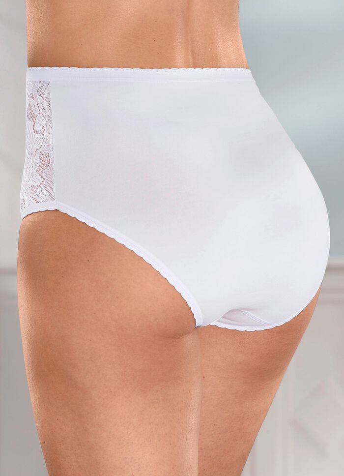 Laurina set van vier slips met elastische kant 