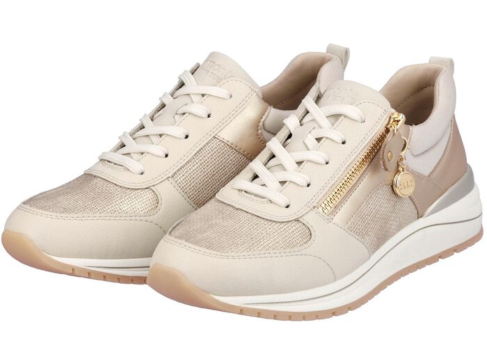 Remonte sneakers in een trendy look BEIGE-GOUD