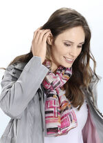 Sjaal met expressief fantasiedessin 