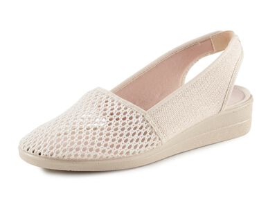 ELENA EDEN sandaal gemaakt van luchtig mesh-materiaal en textiel met een metallic glans 