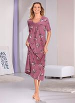 Nachthemd, enkellang met korte mouwen 