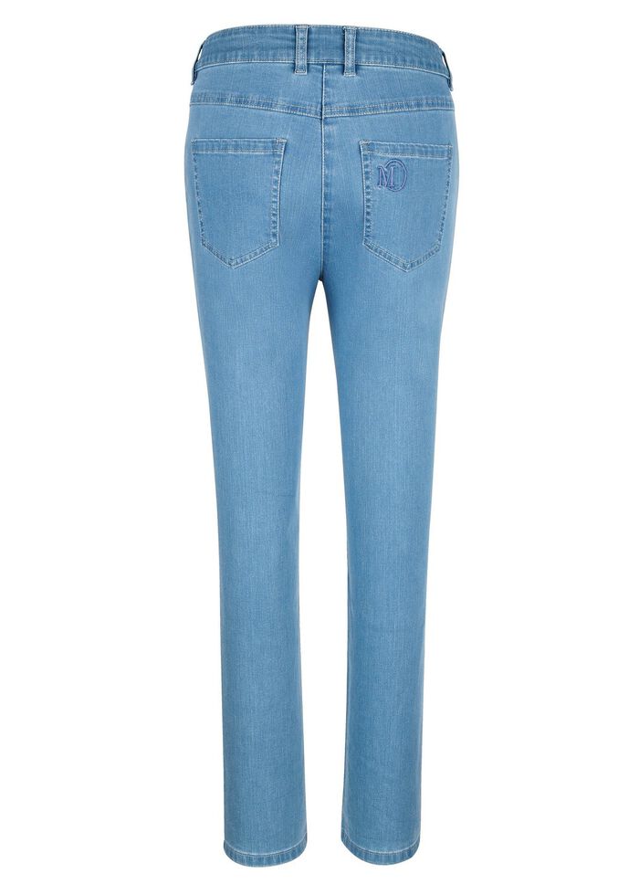 Enkellange jeans in 5-pocket-model 