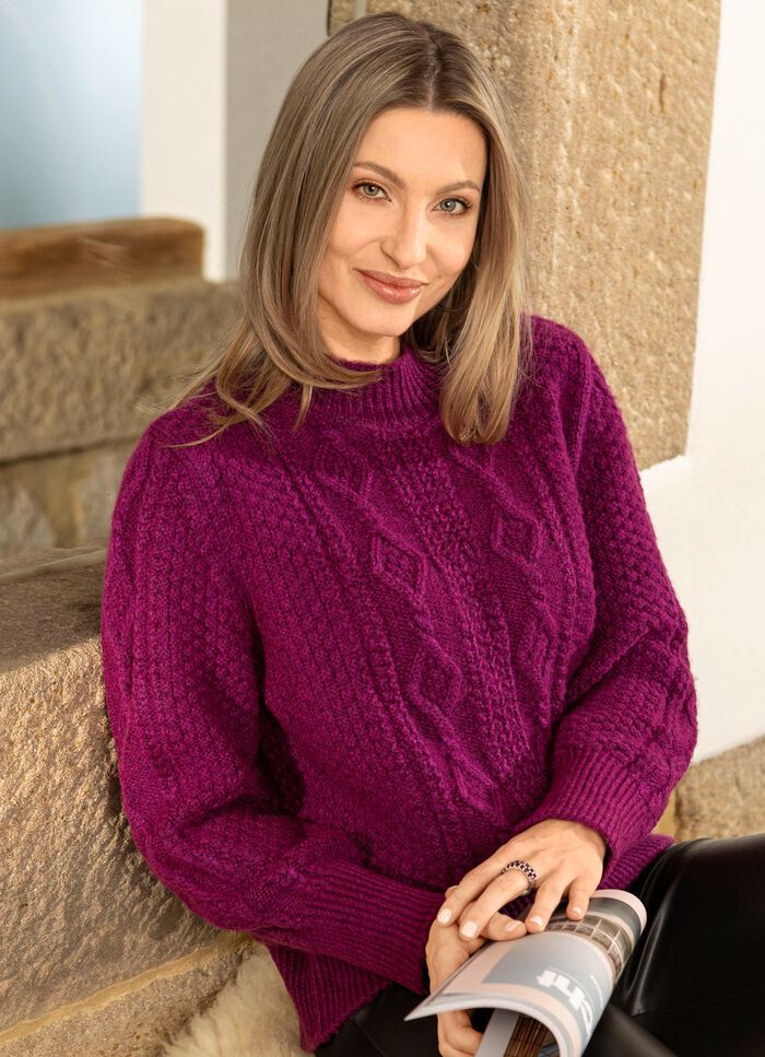 Trui gemaakt van gem&ecirc;leerd garen BES GEM&Ecirc;LEERD