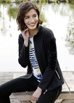 Sweatvest met bloemenprint 