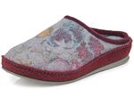 Slippers met een subtiele bloemenprint 
