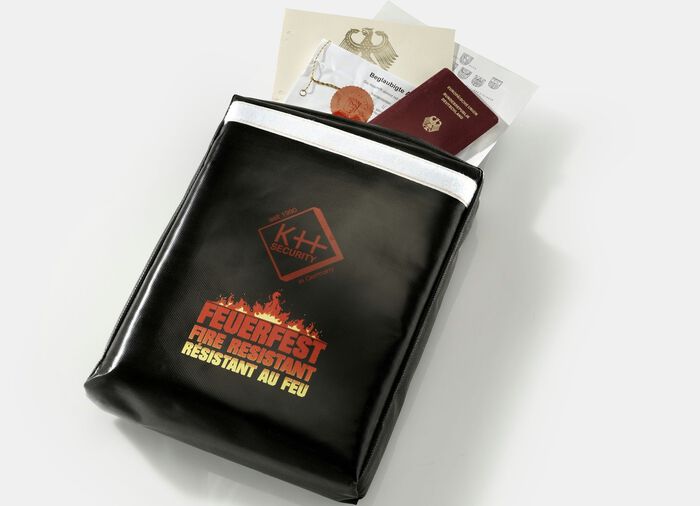 Brandwerende documententas om uw documenten te beschermen ZWART