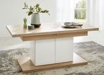 Salontafel met kastfunctie EIKEN SONOMA-WIT